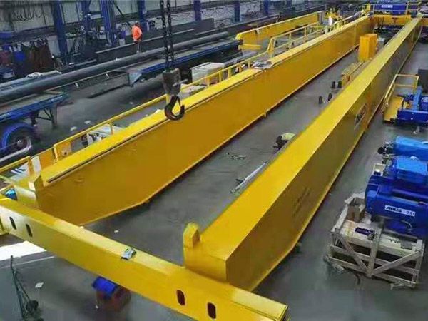 LH type electric hoist double girder bridge crane project