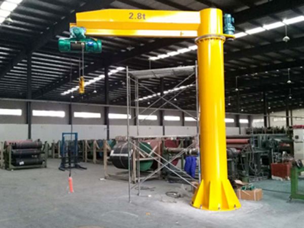 Standing column cantilever crane project