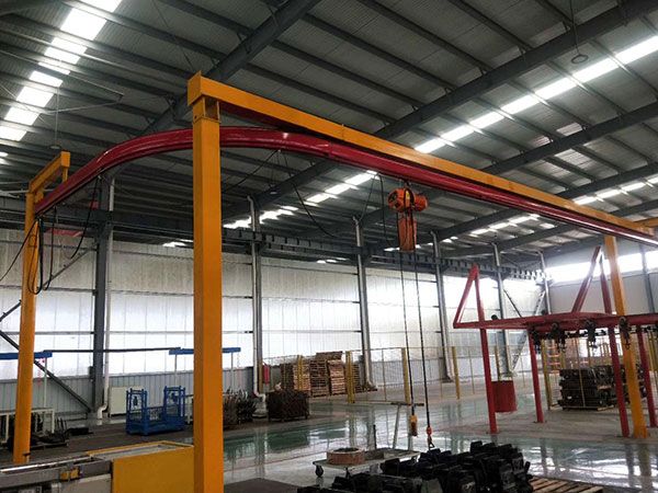 Flexible suspension crane