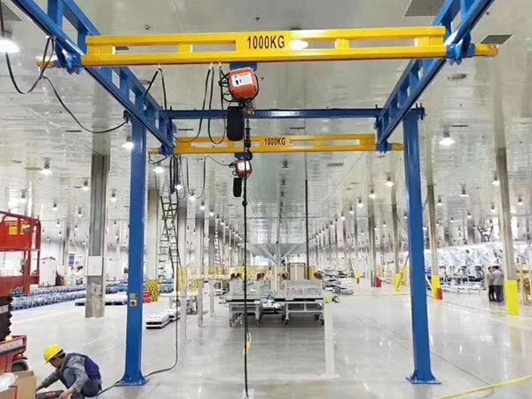 Suspended crane