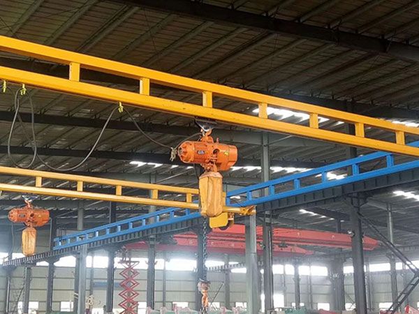 Monorail suspension crane