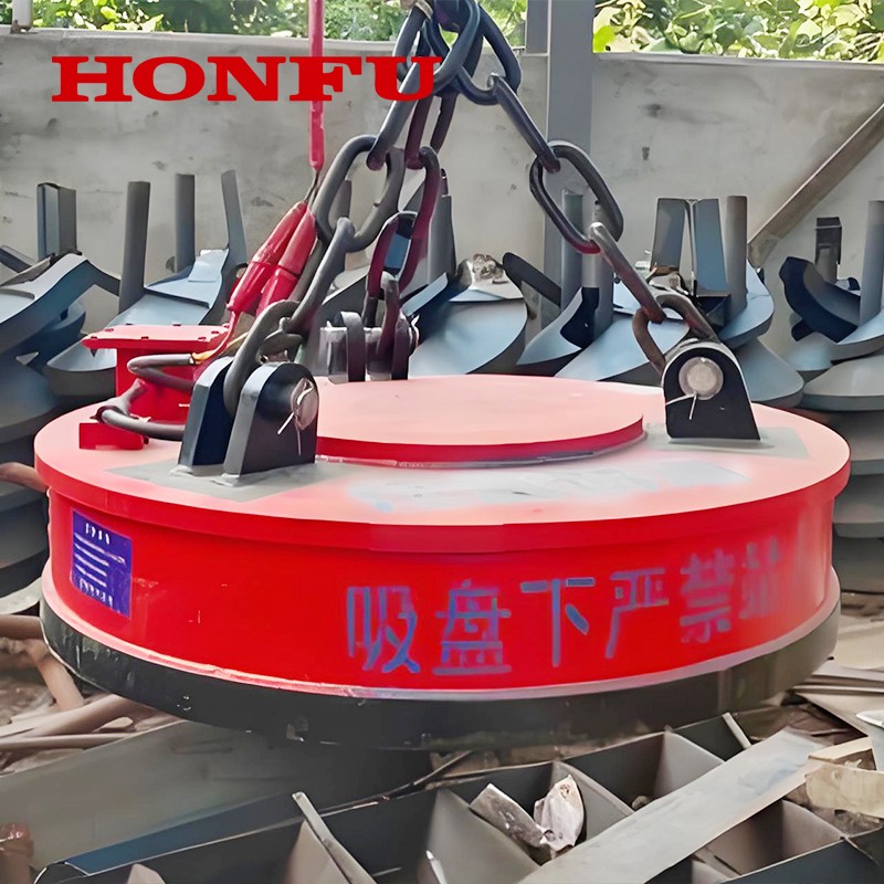 圆形电磁吸盘山东宏孚honfu